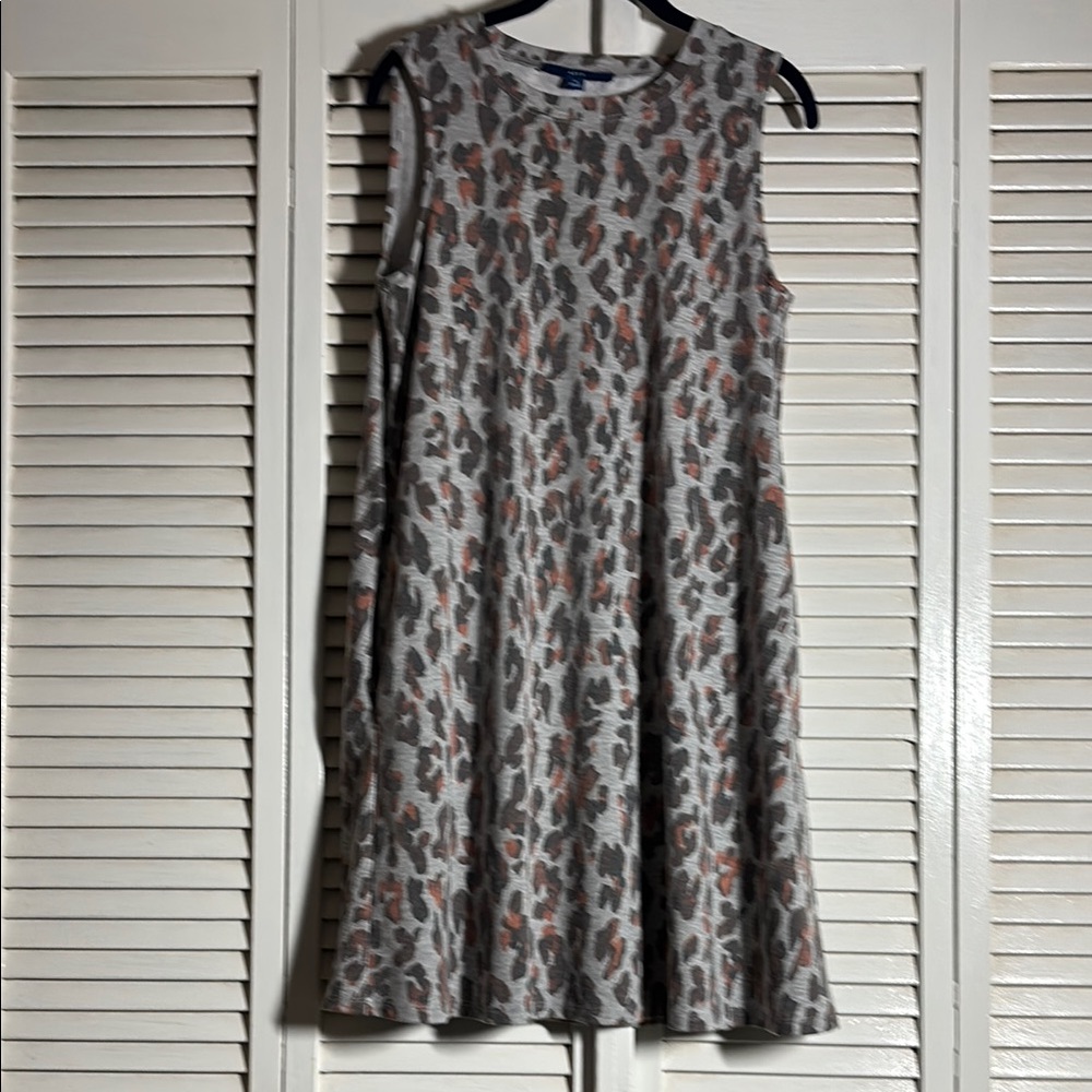 Leopard Print Sleeveless Dress